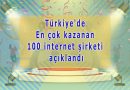 Türkiye’nin en büyük 100 İnternet şirketi açıklandı