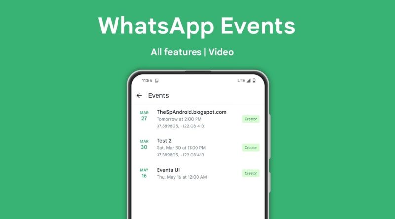 WhatsApp Etkinlikler Özelliğini Grup Sohbetlerine Taşıyor