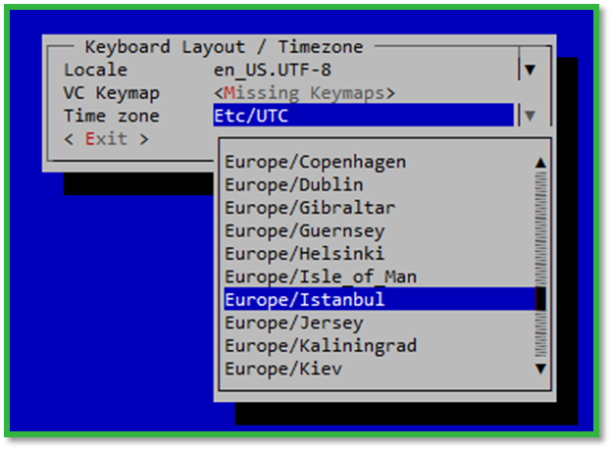 HPE VM Console TimeZone settings