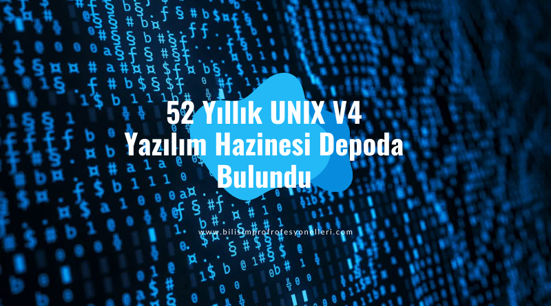 52 Yıllık UNIX V4 Yazılım Hazinesi Depoda Bulundu